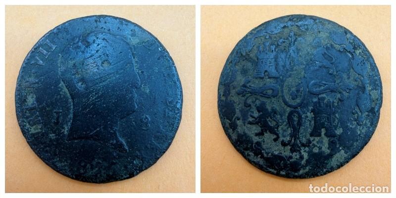 Monedas de Espa&ntilde;a: MONEDA. FERNANDO VII. 8 MARAVED&Iacute;S. 1825. JUBIA. VER FOTOS