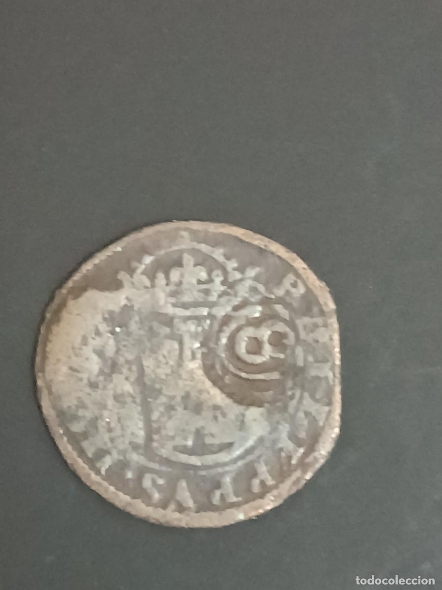 Monedas de Espa&ntilde;a: Lote 9- Moneda Felipe IV (Siglo XVII). Resello 8 Maraved&iacute;s sobre Felipe III