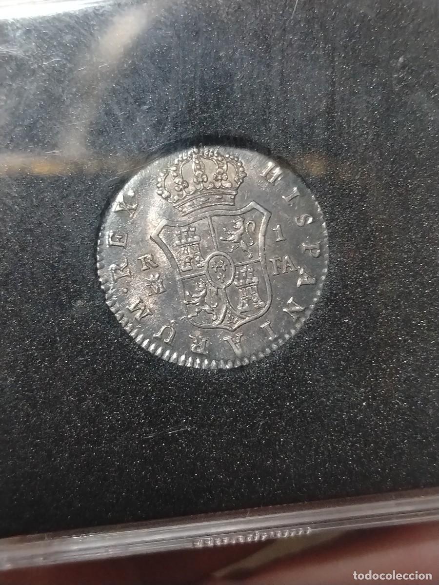 Monedas de Espa&ntilde;a: FDC! Carlos IV 1 real 1807 Madrid FA