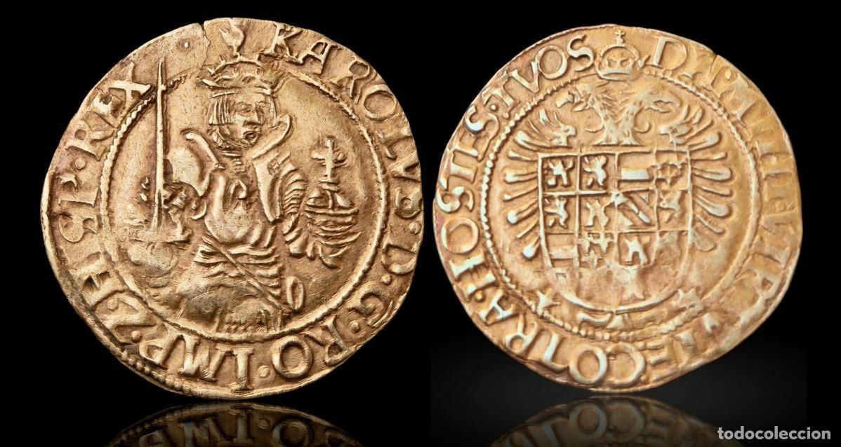Monedas de Espa&ntilde;a: Espa&ntilde;a Carlos V - 1 Guilder &rdquo;Karolus Guilder&rdquo; 1520-1552 G# 101 Oro