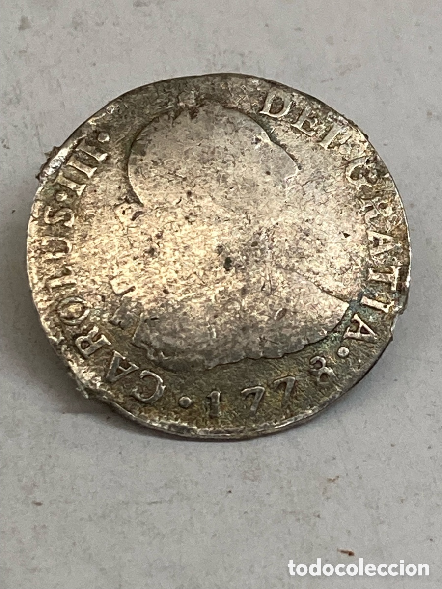 Monedas de Espa&ntilde;a: Moneda de plata 2 reales 1778 - Foto 2