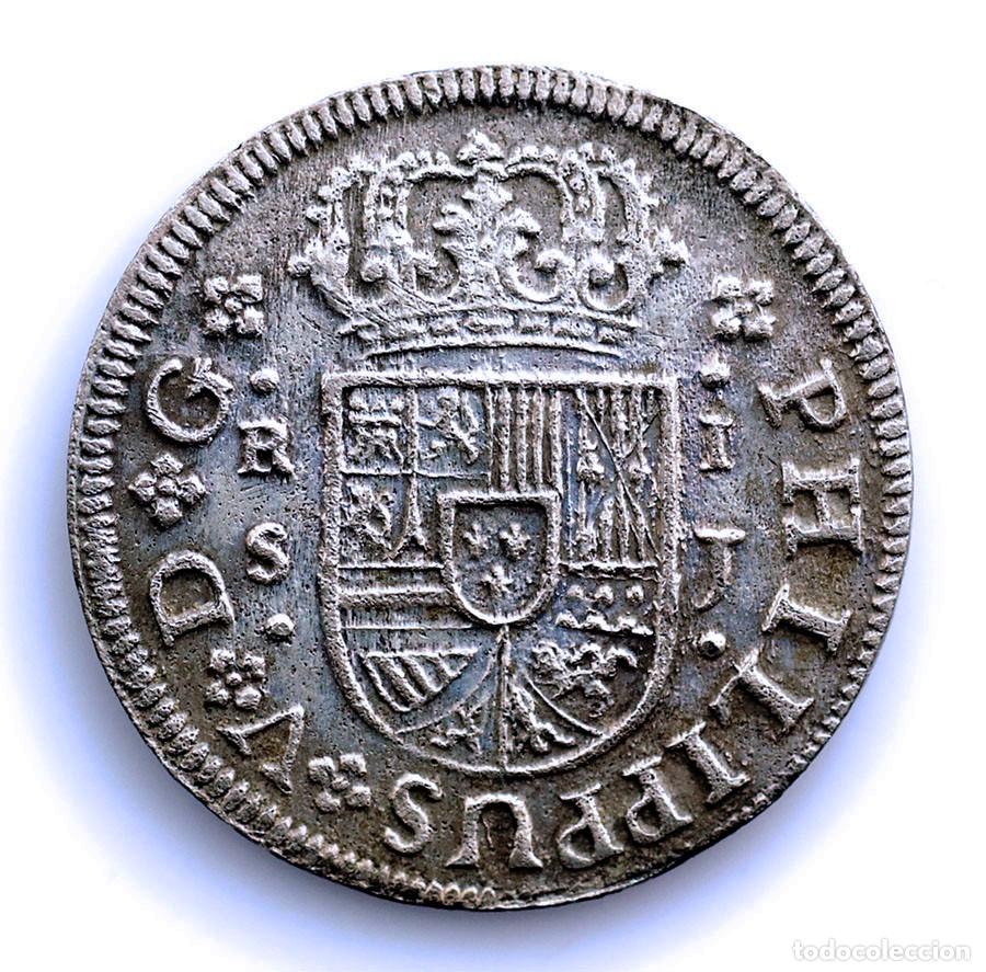 Monedas de Espa&ntilde;a: SC-Spain. Felipe V 1 real 1726 J. Sevilla. MBC+/VF+ Plata 2,85 g.