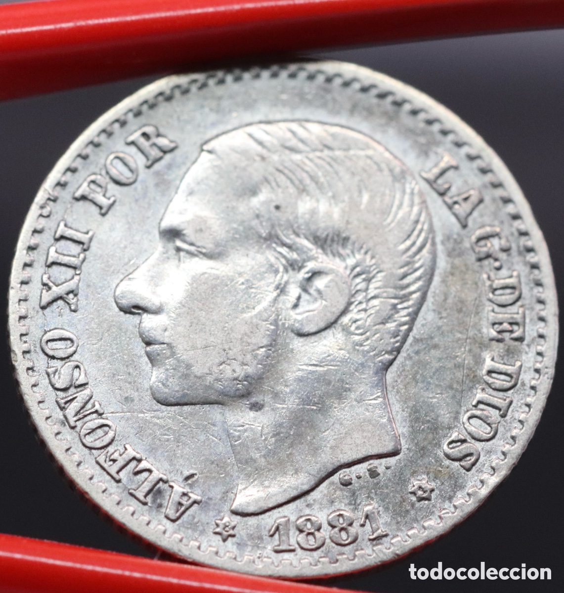 Monedas de Espa&ntilde;a: Alfonso XII, 50 c&eacute;ntimos de 1881 - Foto 1
