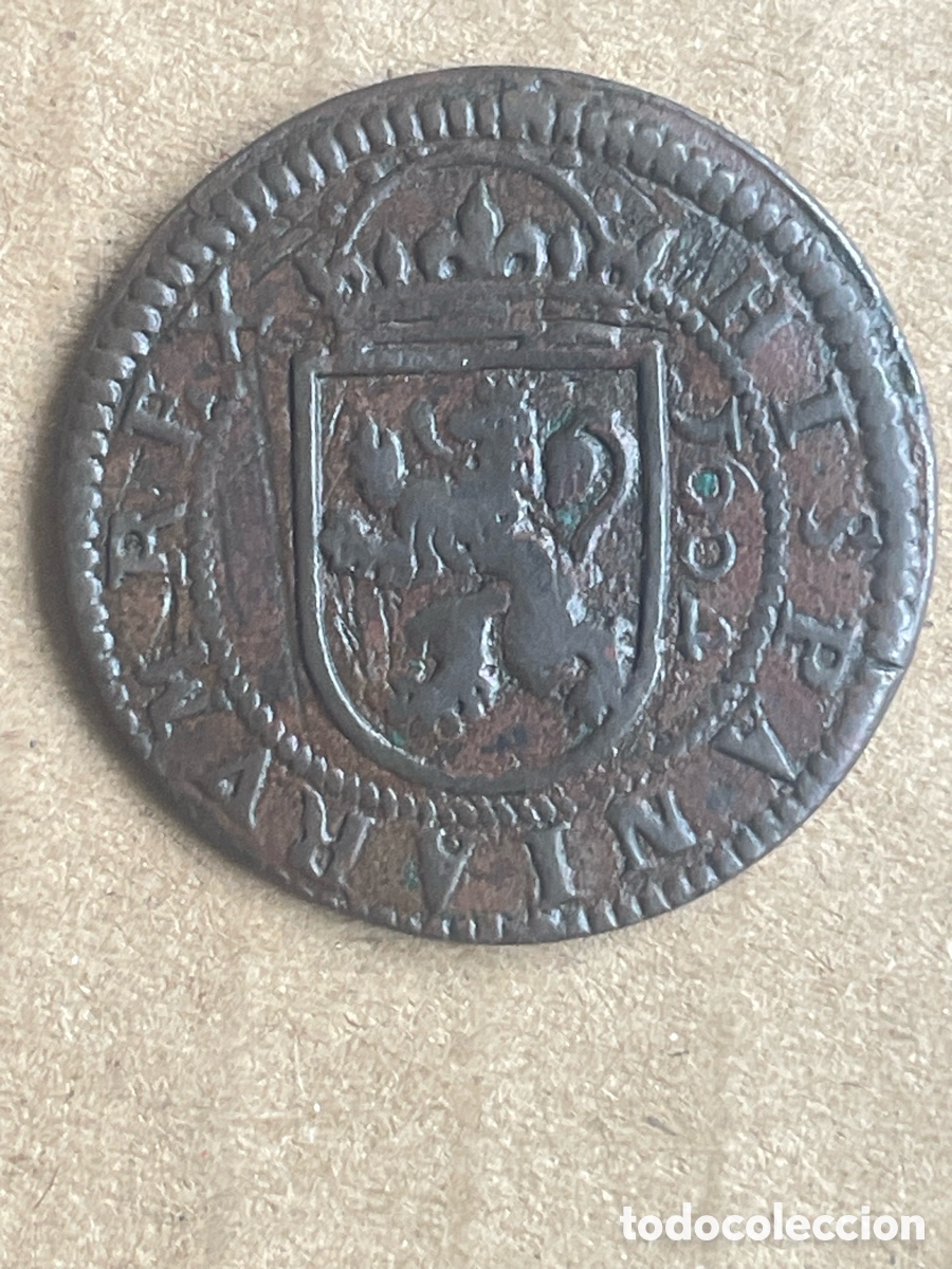 Monedas de Espa&ntilde;a: Moneda Felipe III a&ntilde;o 1601 / 8 Maraved&iacute;s