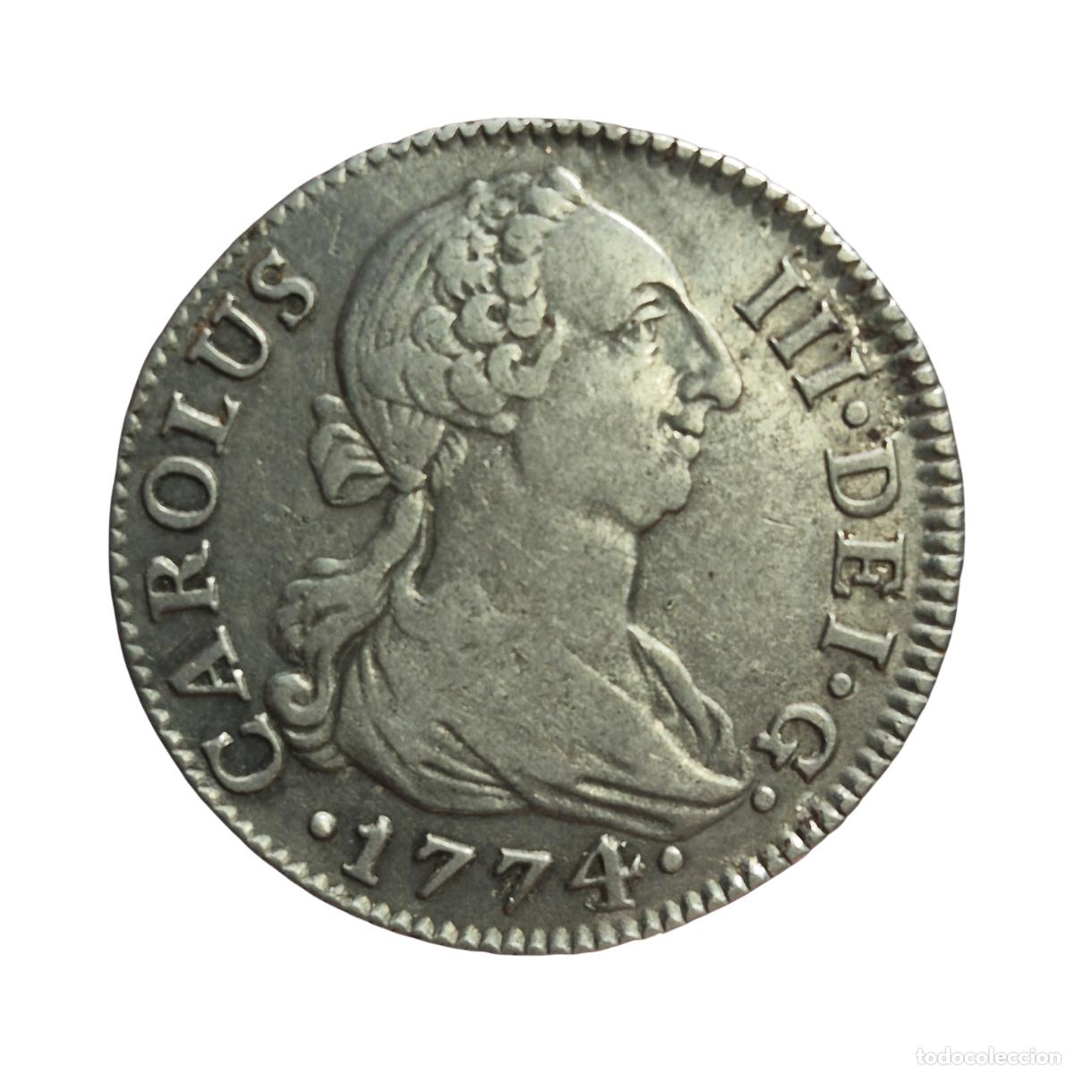 Monedas de Espa&ntilde;a: NT/ CARLOS III 2 REALES 1774 SEVILLA (E1571)