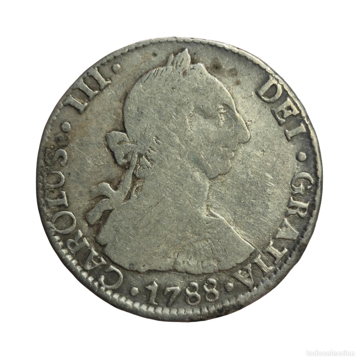 Monedas de Espa&ntilde;a: NT/ CARLOS III 2 REALES 1788 POTOSI (E1579)