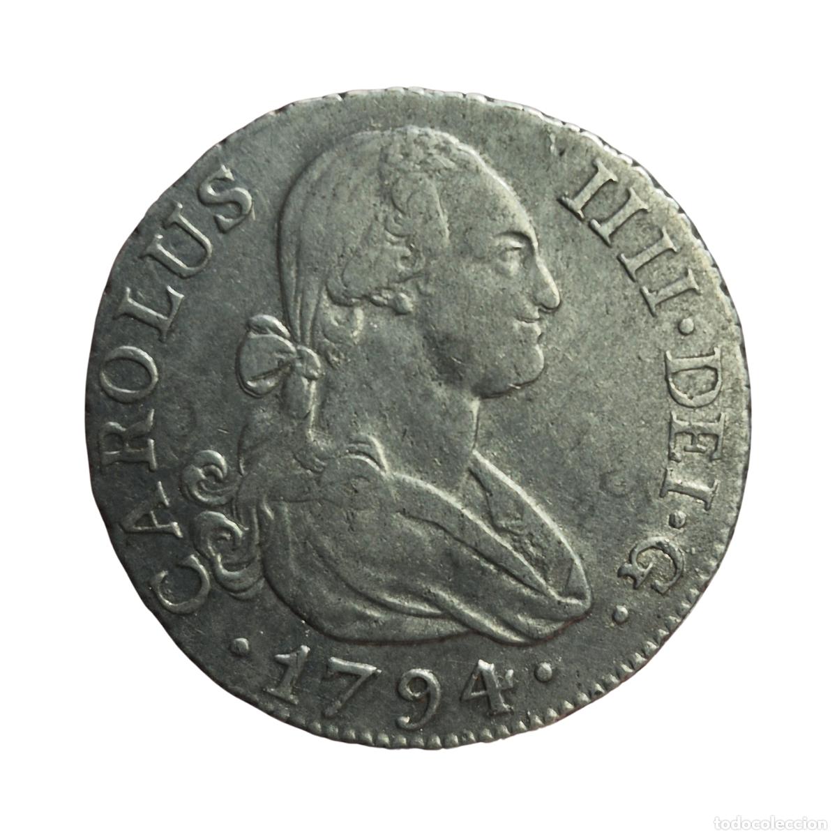 Monedas de Espa&ntilde;a: NT/ CARLOS IV 2 REALES 1794 MADRID (E1581)