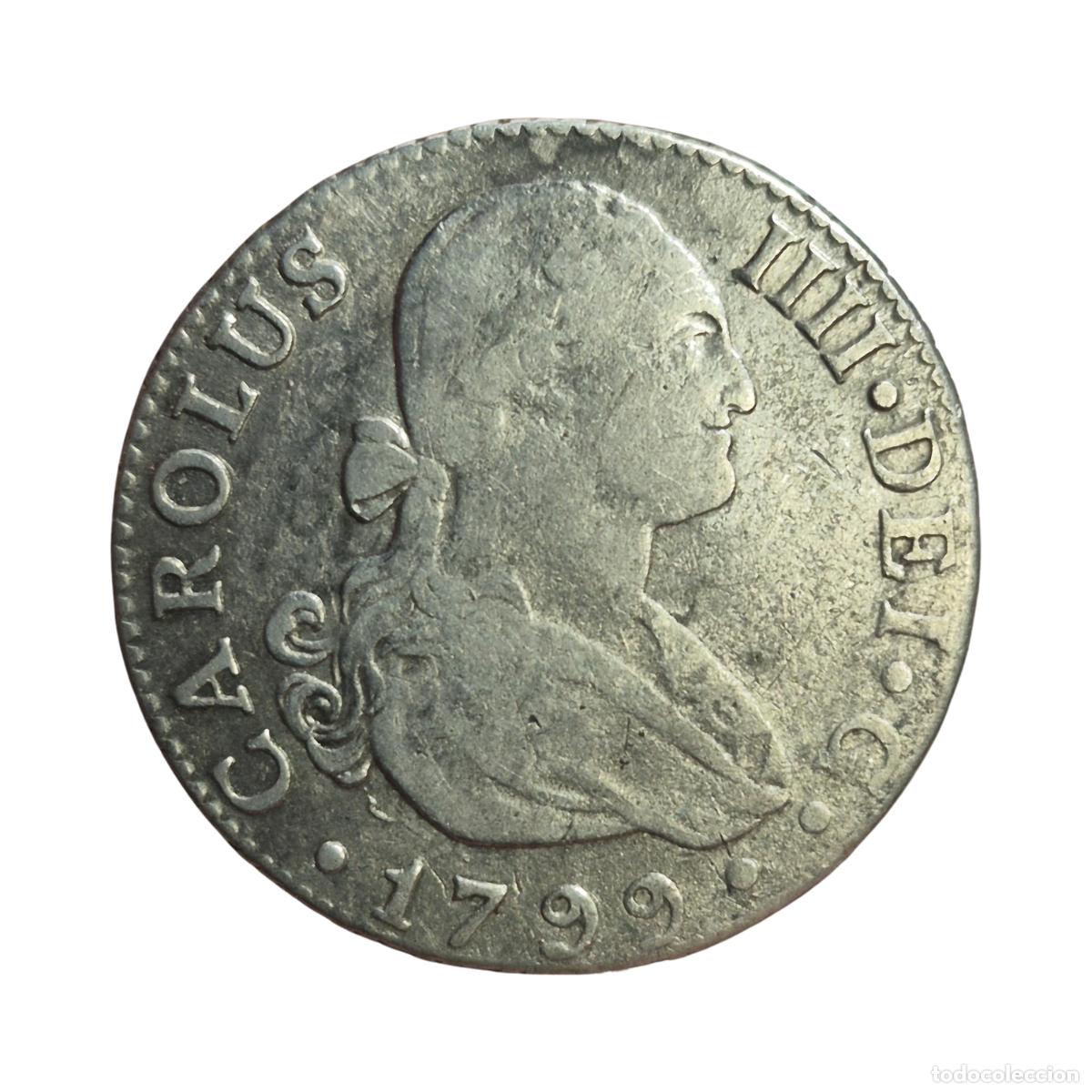 Monedas de Espa&ntilde;a: NT/ CARLOS IV 2 REALES 1799 SEVILLA (E1583)