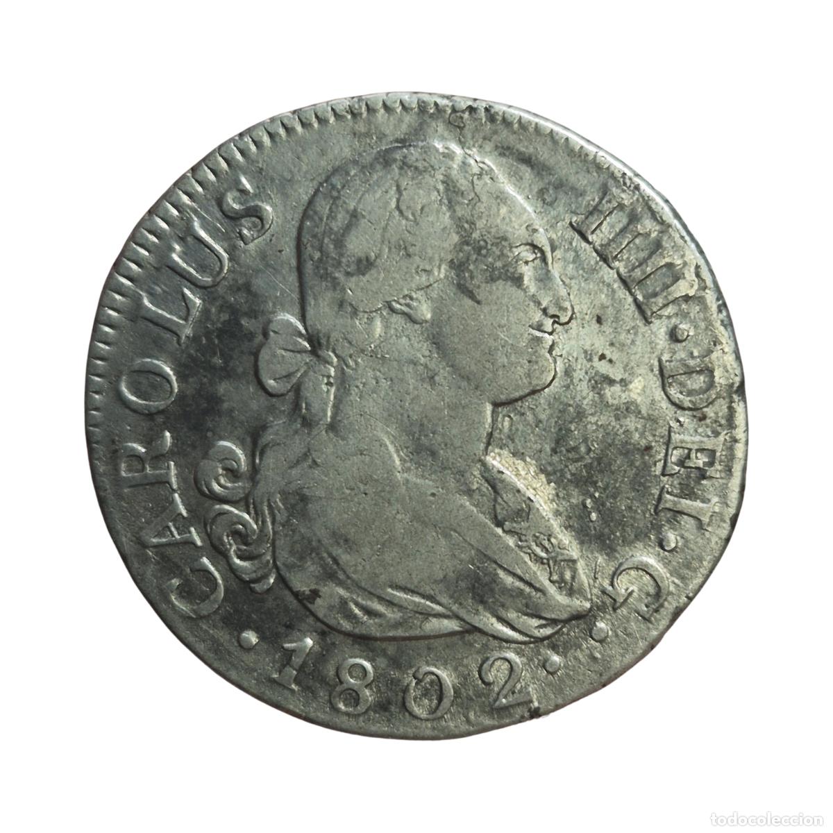 Monedas de Espa&ntilde;a: NT/ CARLOS IV 2 REALES 1802 MADRID (E1584)