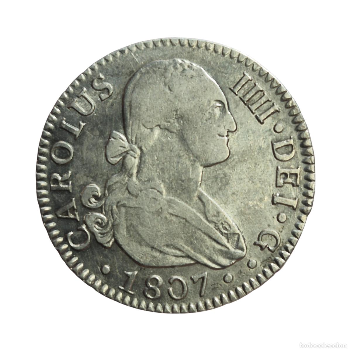 Monedas de Espa&ntilde;a: NT/ CARLOS IV 2 REALES 1807 SEVILLA (E1585)