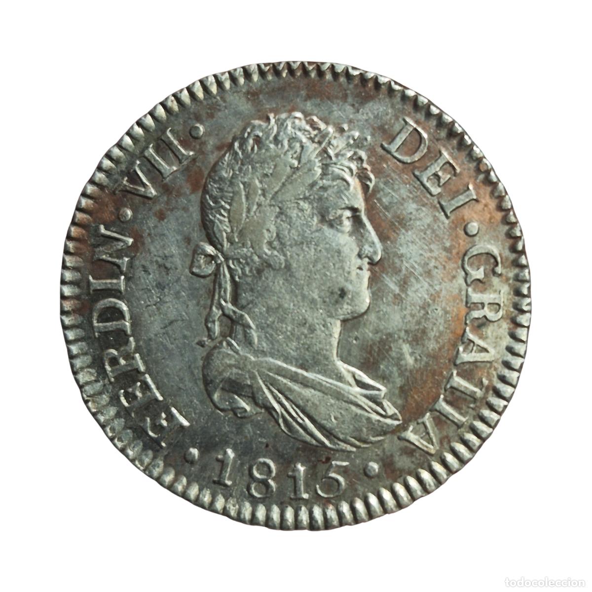 Monedas de Espa&ntilde;a: NT/ FERNANDO VII 2 REALES 1815 SEVILLA (E1586)
