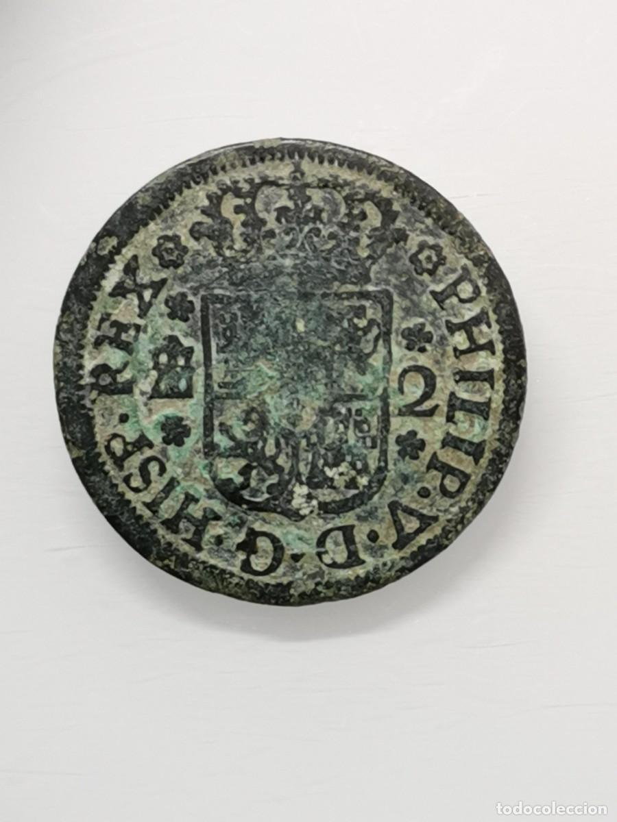 Monedas de Espa&ntilde;a: Felipe V - 2 Maraved&iacute;s 1744 Segovia. - Foto 6