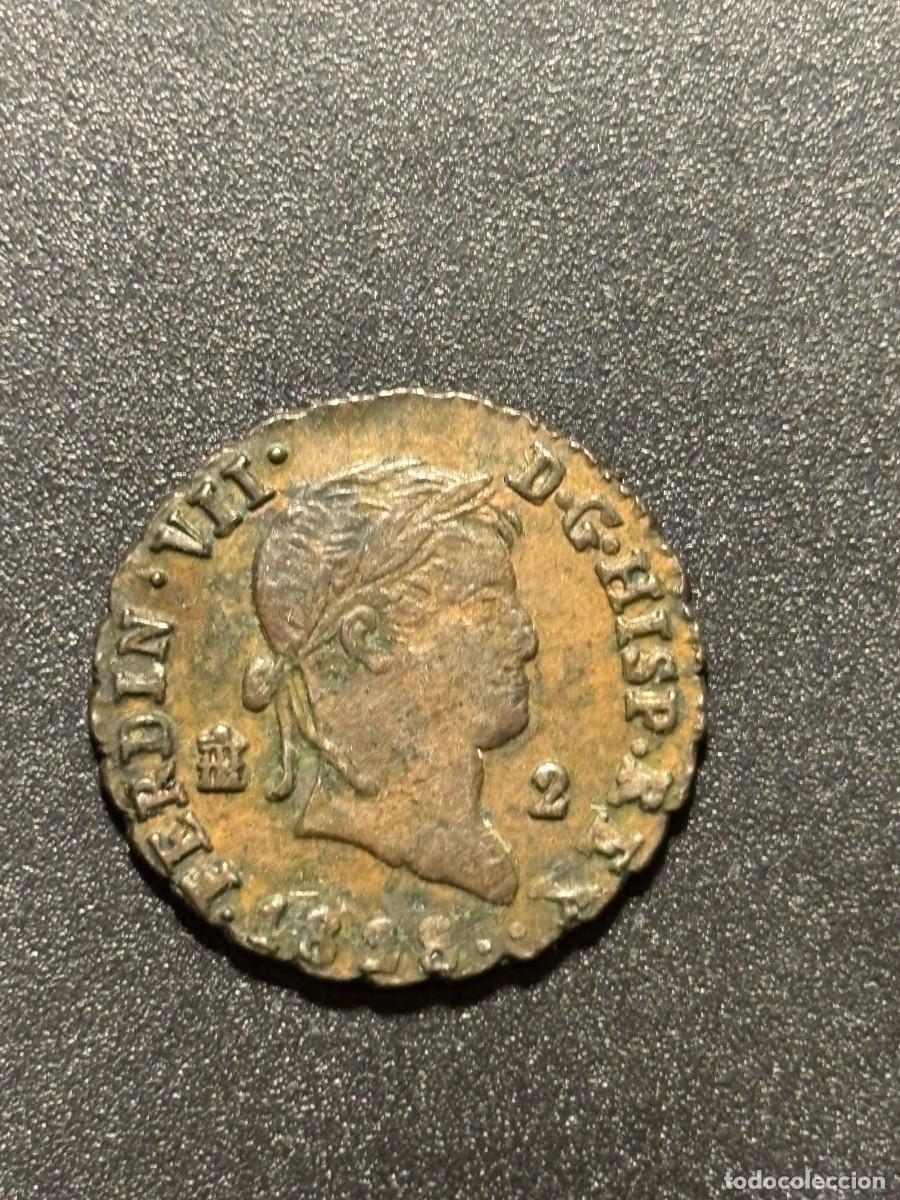 Monedas de Espa&ntilde;a: 2 Maravedis - Ferdinand VII - Segovia - 1828