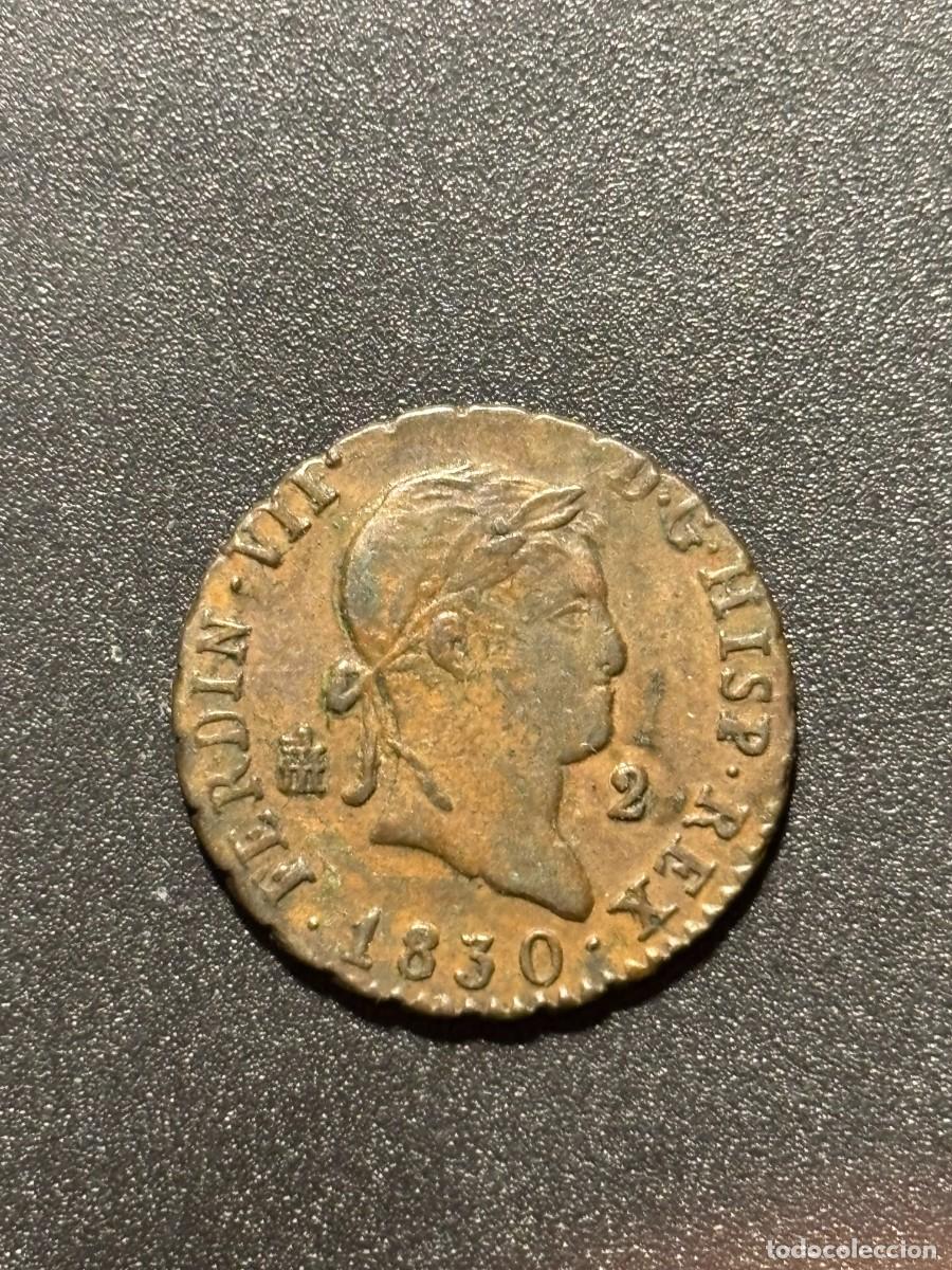Monedas de Espa&ntilde;a: 2 Maravedis - Ferdinand VII - Segovia - 1830 - Foto 1