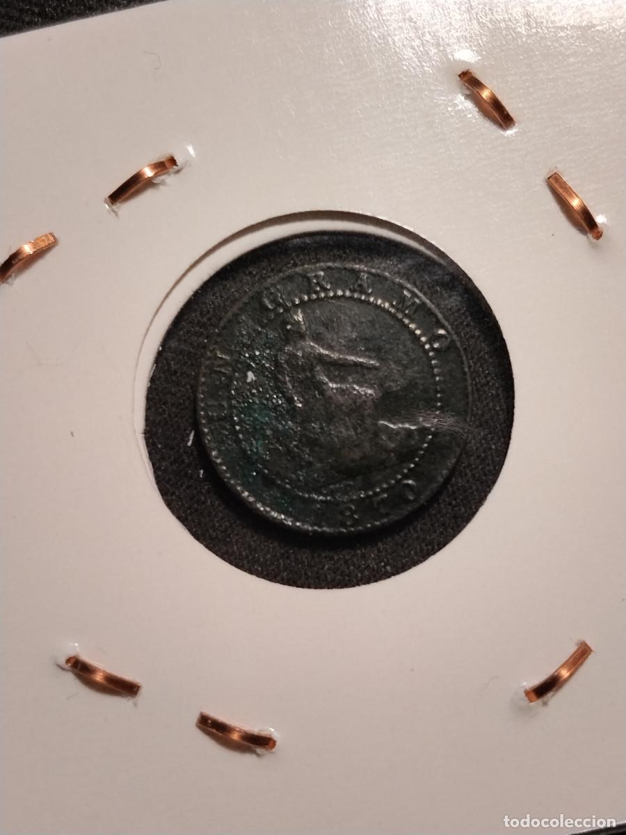Monedas de Espa&ntilde;a: 1 C&eacute;ntimo 1870 - Espa&ntilde;a (Gobierno Provisional) - Cobre - Foto 1