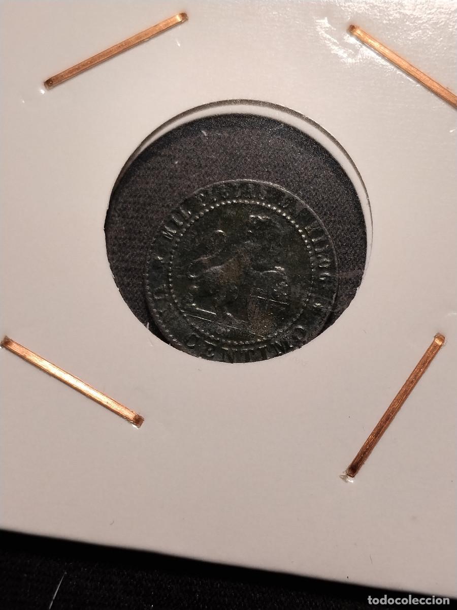 Monedas de Espa&ntilde;a: 1 C&eacute;ntimo 1870 - Espa&ntilde;a (Gobierno Provisional) - Cobre - Foto 2
