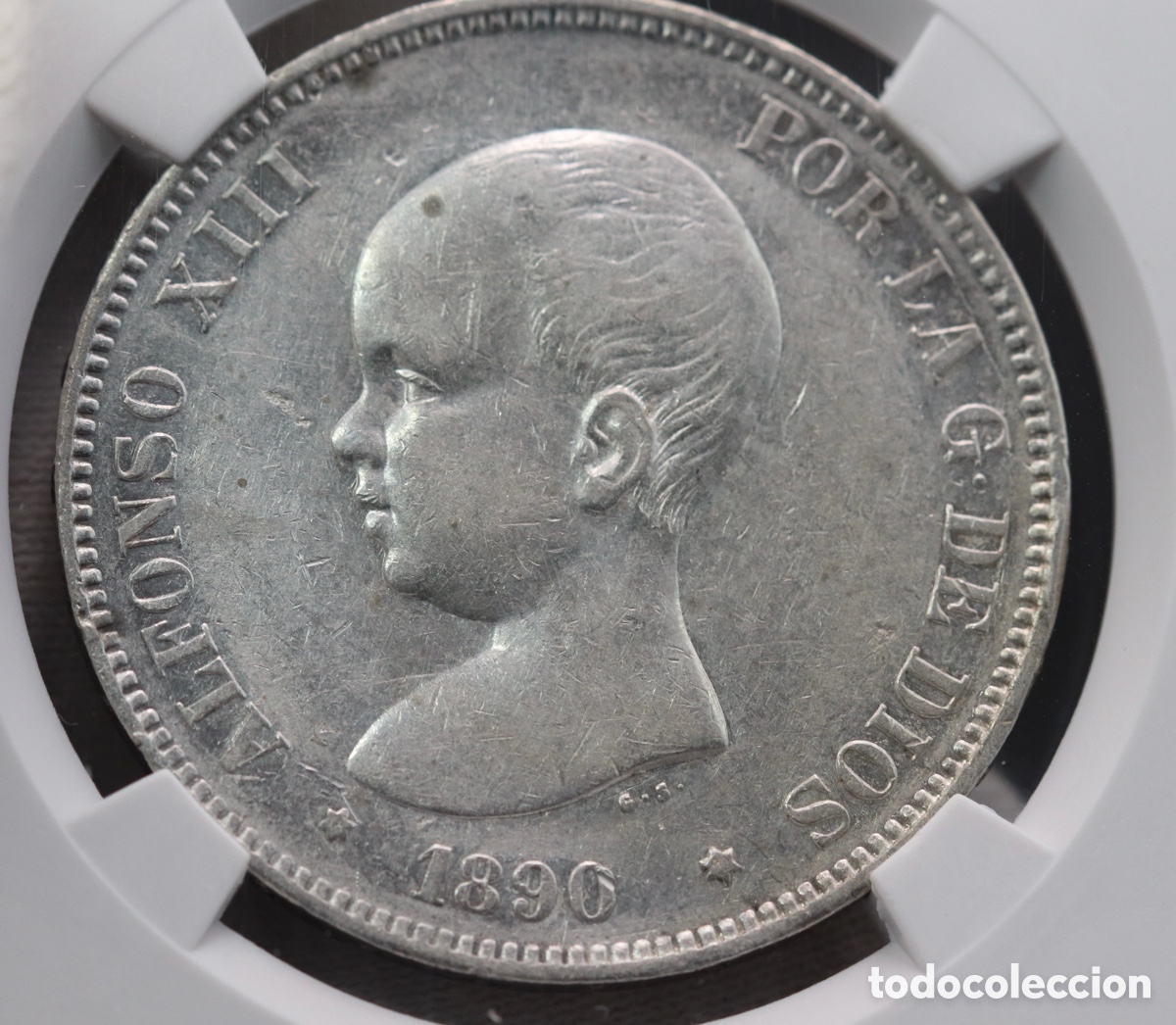 Monete da Spagna: Alfonso XIII, 1890 Madrid