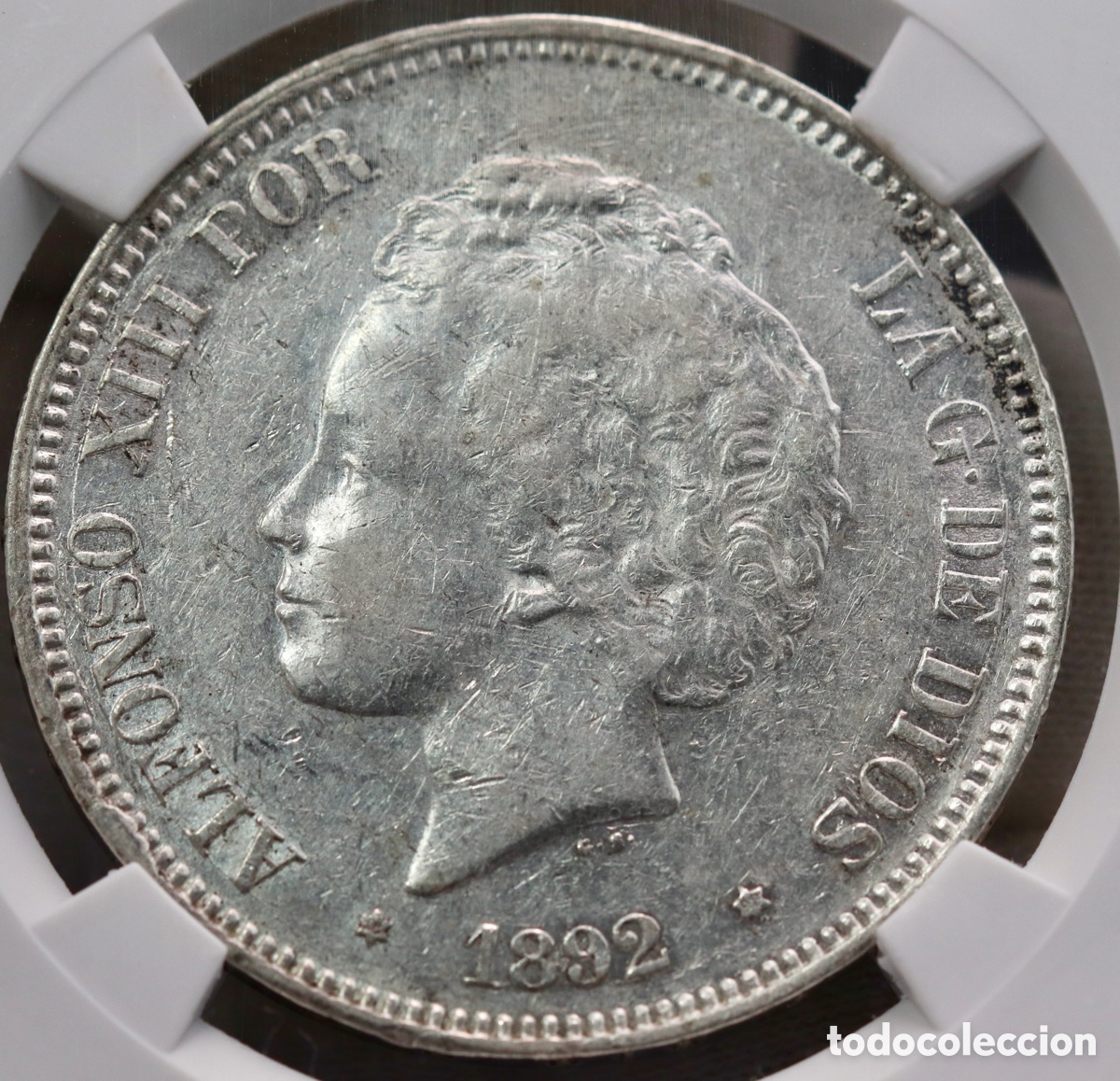 Monedas de Espa&ntilde;a: Alfonso XIII, 5 Pesetas de 1892 Madrid