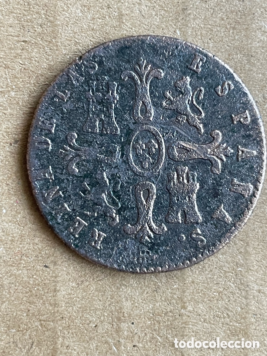 Monedas de Espa&ntilde;a: Moneda Isabel II a&ntilde;o 1842 / 8 Maraved&iacute;s - Foto 2