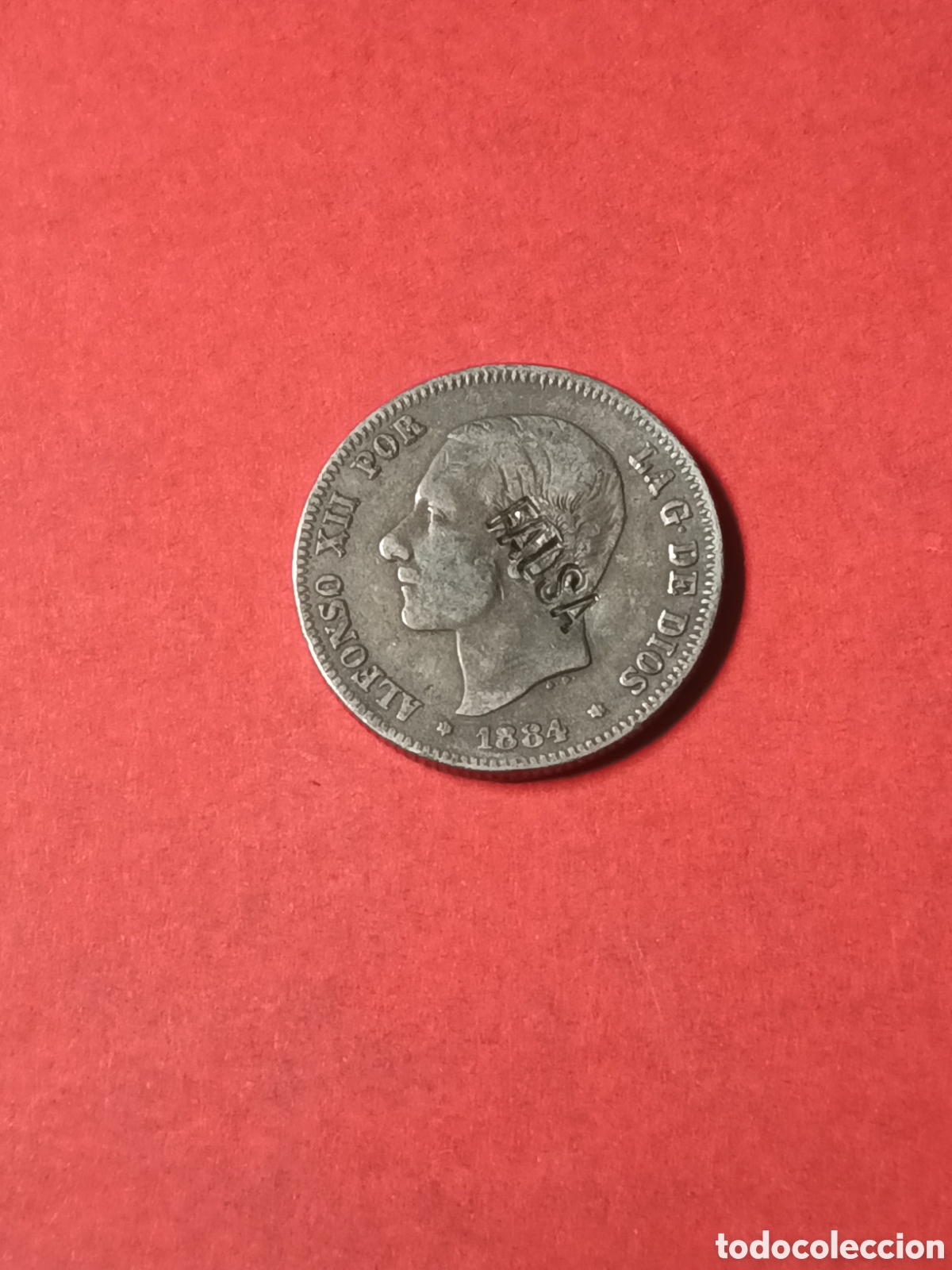 Monedas de Espa&ntilde;a: 2 PESETAS 1884 ALFONSO XII. FALSA EPOCA.
