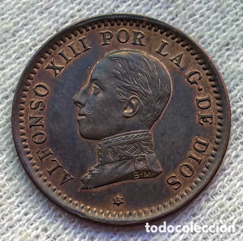 Monedas de Espa&ntilde;a: Moneda 2 Centimos 1912 ALFONSO XIII - Foto 2