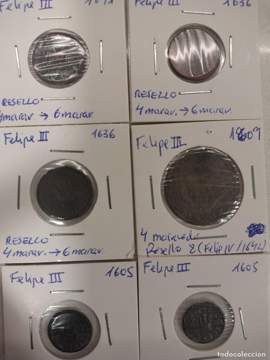 Monedas de Espa&ntilde;a: No16-LOTE MONEDAS VARIADAS DE FELIPE III
