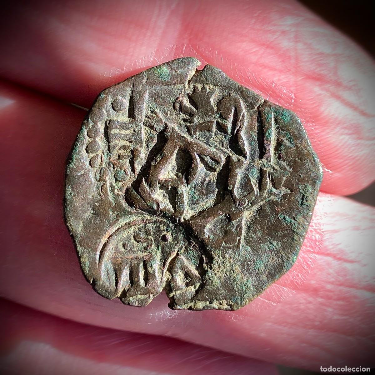 Monedas de Espa&ntilde;a: Moneda de Cobre. Vell&oacute;n. Maraved&iacute; espa&ntilde;ol con resellos. Resello. Siglo XVII. Casa de Austria. Espa&ntilde;a