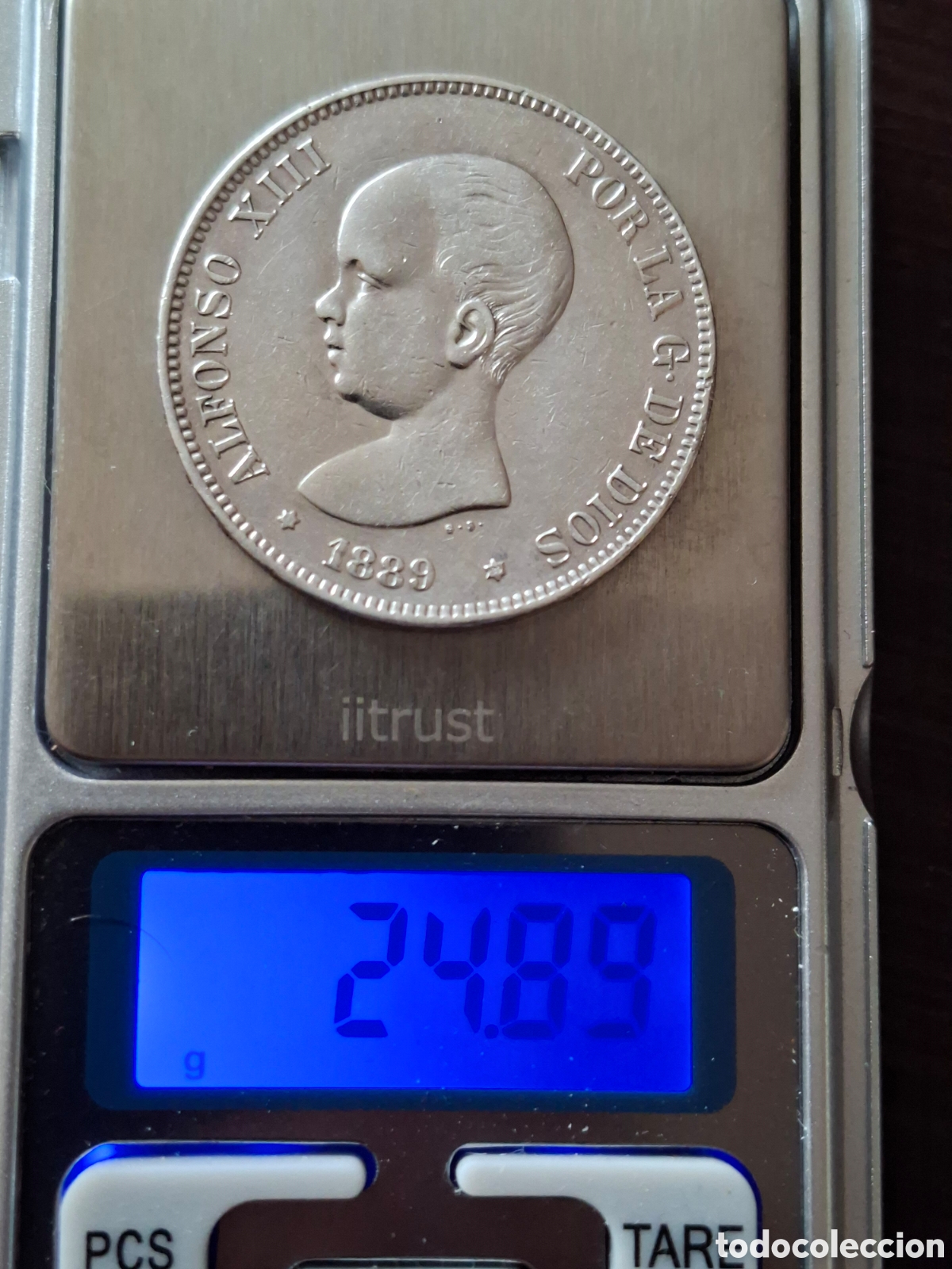 Monedas de Espa&ntilde;a: DURO PLATA ALFONSO XIII 1889, 18-89