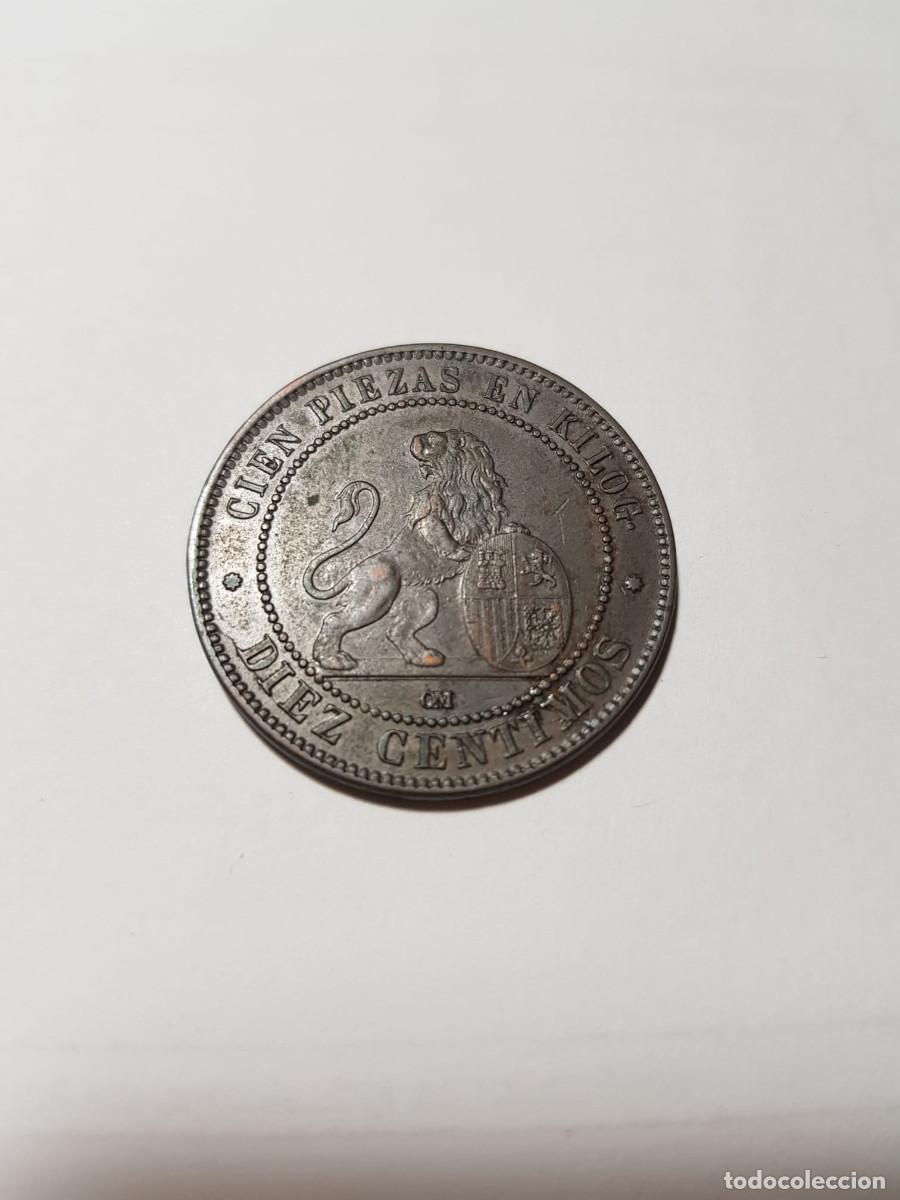 Monedas de Espa&ntilde;a: ESPA&Ntilde;A-GOBIERNO PROVISIONAL-10 CENTIMOS-1870 - Foto 1