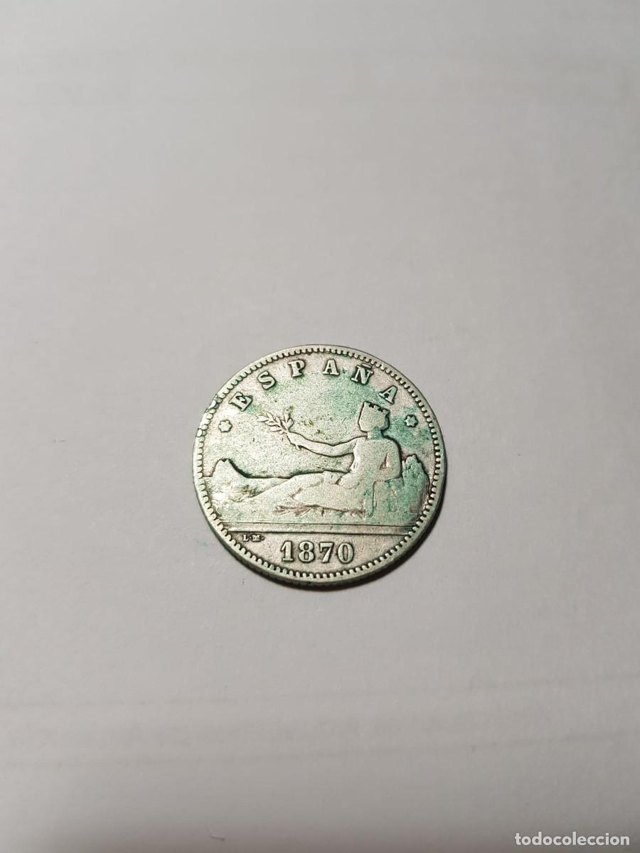 Monedas de Espa&ntilde;a: ESPA&Ntilde;A-GOBIERNO PROVISIONAL-1 PESETA-1870*70-SNM-ESPA&Ntilde;A