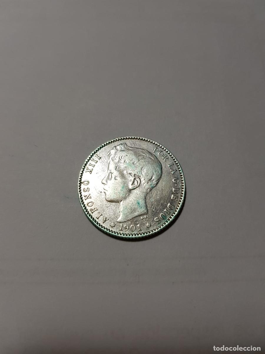 Monedas de Espa&ntilde;a: ESPA&Ntilde;A-ALFONSO XIII-1 PESETA-1901*19-01-SMV