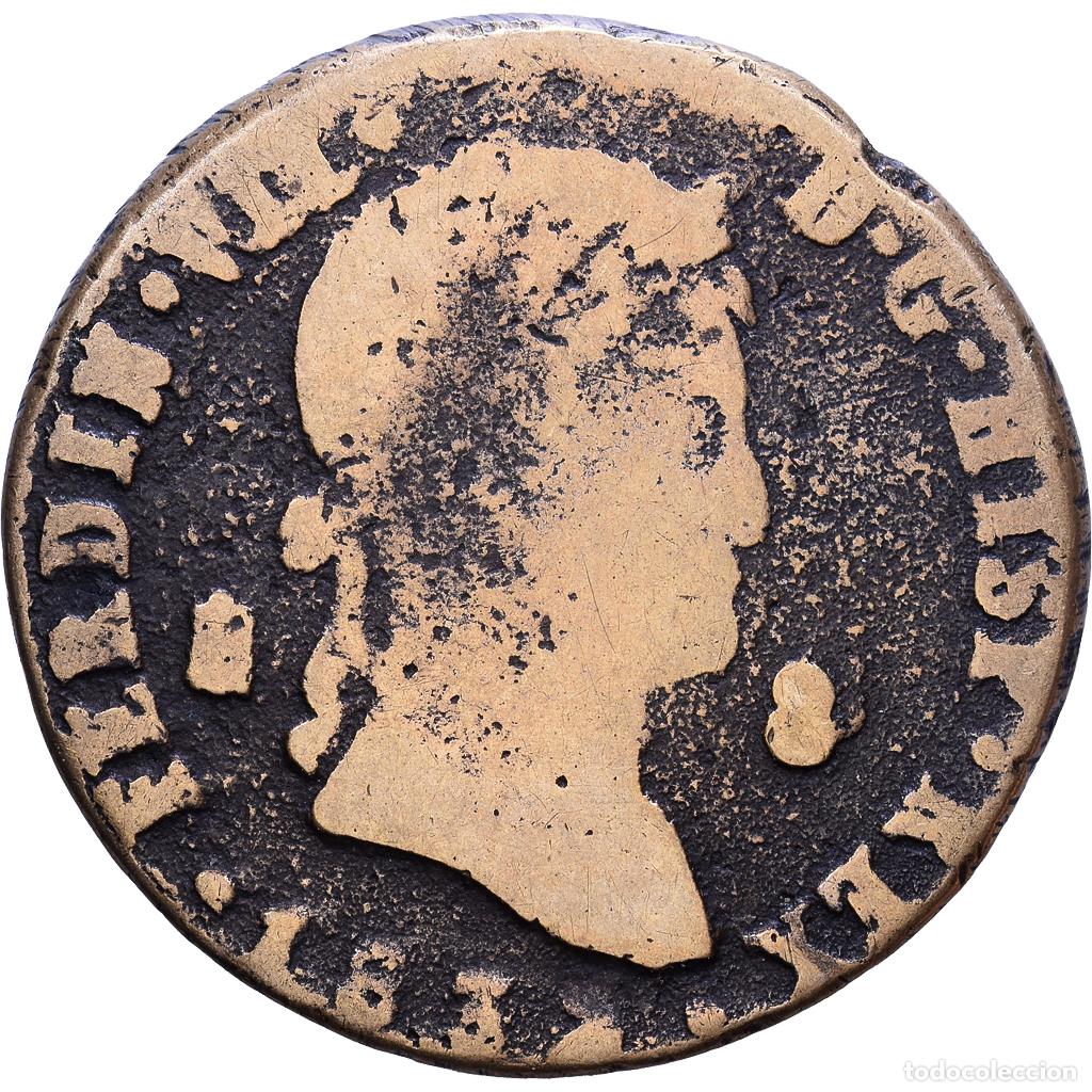 Monedas de Espa&ntilde;a: [#1535185] Espa&ntilde;a, Ferdinand (Fernando) VII, 8 Maravedis, 1832, Segovia, Cobre, BC