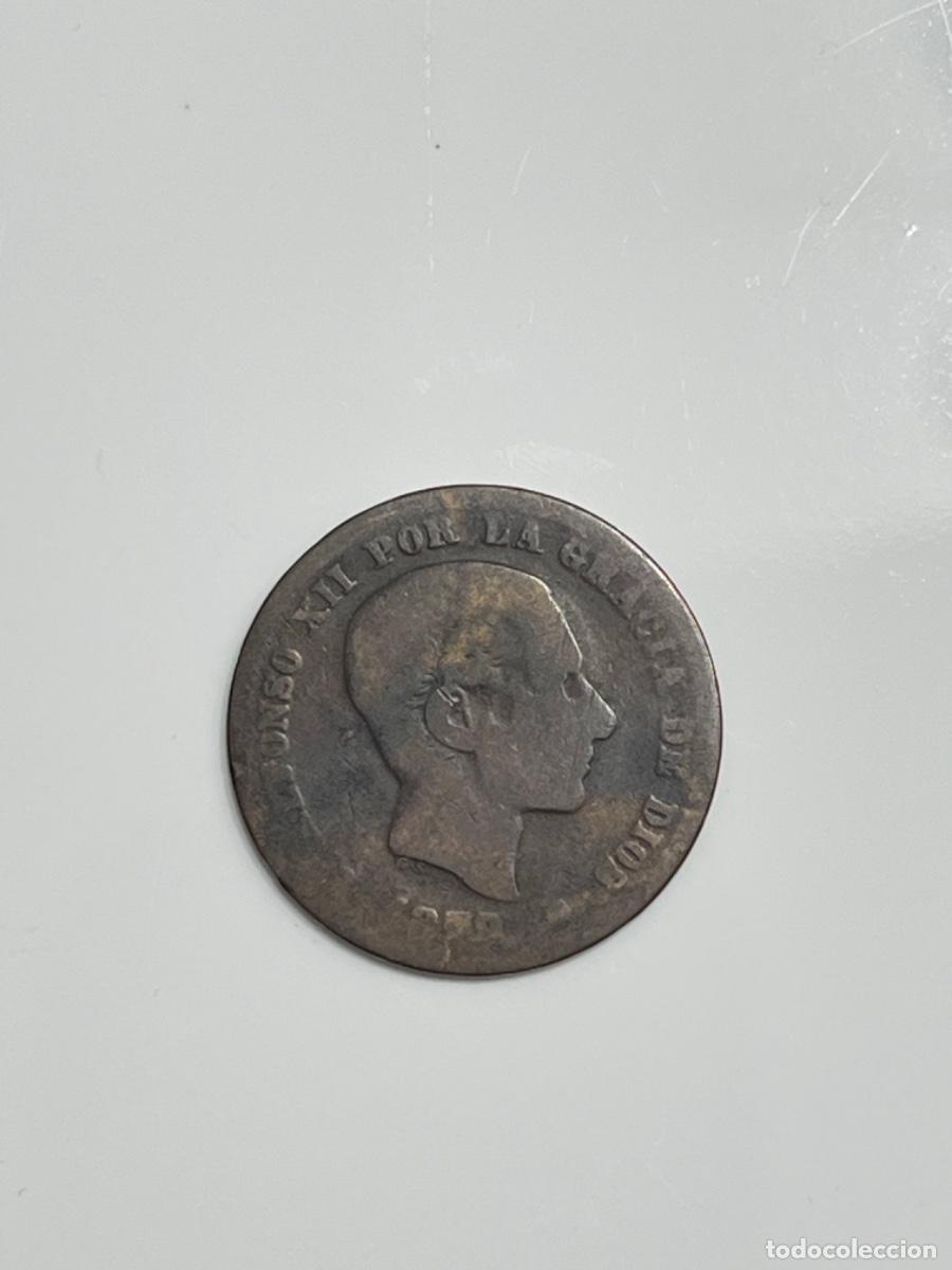 Monedas de Espa&ntilde;a: Antigua Moneda ESPA&Ntilde;A ALFONSO XII 1878 cinco c&eacute;ntimos lote 2