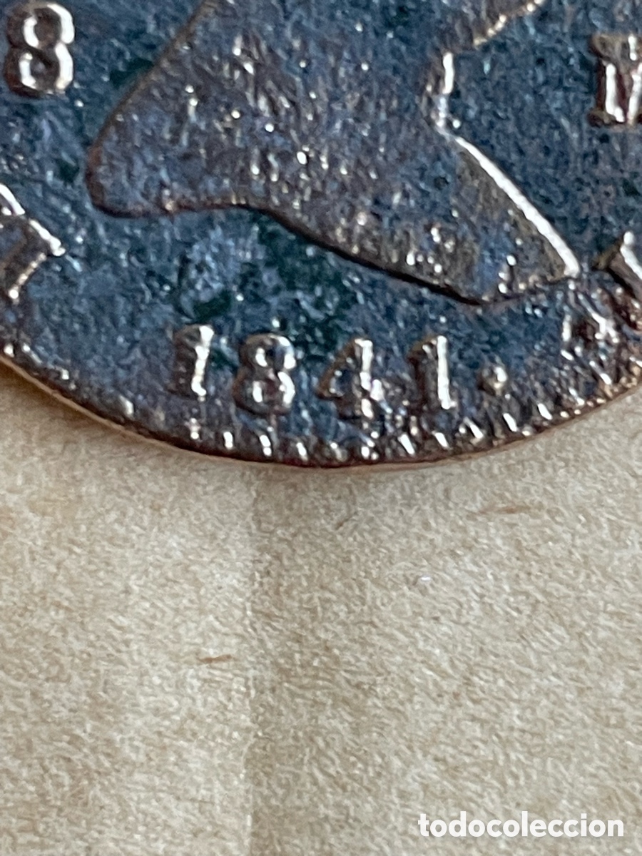 Monedas de Espa&ntilde;a: Moneda Isabel II a&ntilde;o 1841 / 8 Maraved&iacute;s - Foto 3