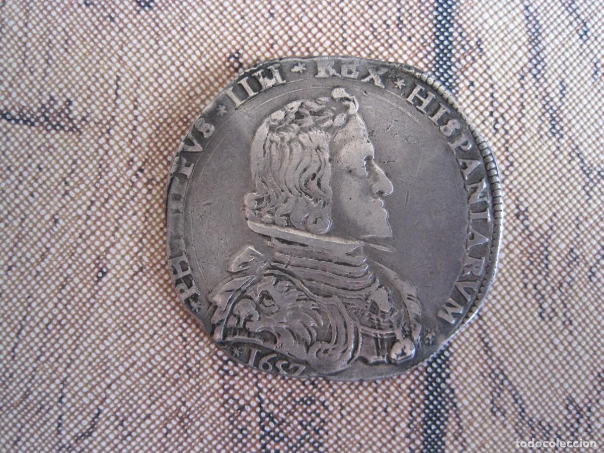 Monedas de Espa&ntilde;a: EXCELENTE FILIPPO DE 1657 ACU&Ntilde;ADO EN MIL&Aacute;N