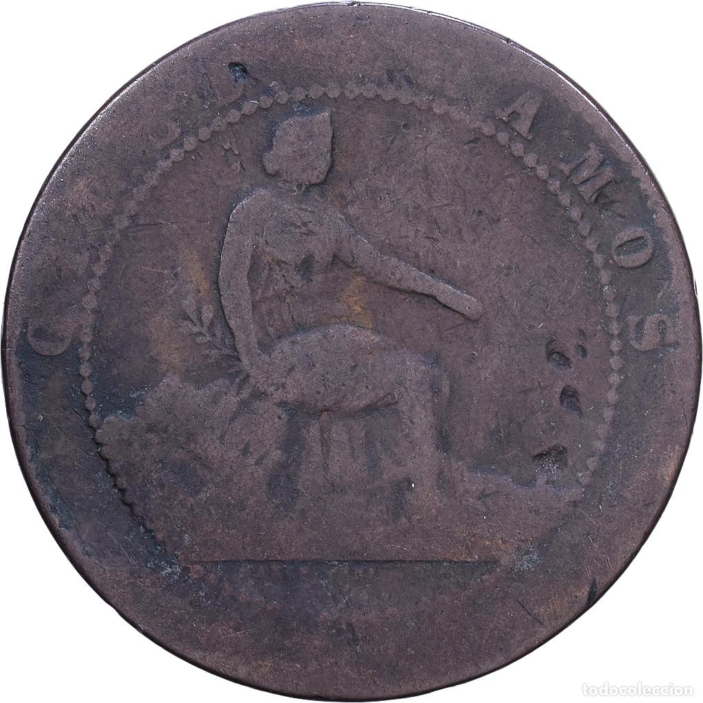 Monedas de Espa&ntilde;a: [#1531057] Espa&ntilde;a, Provisional Government, 5 Centimos, 1870, Madrid, Cobre, BC, KM:662