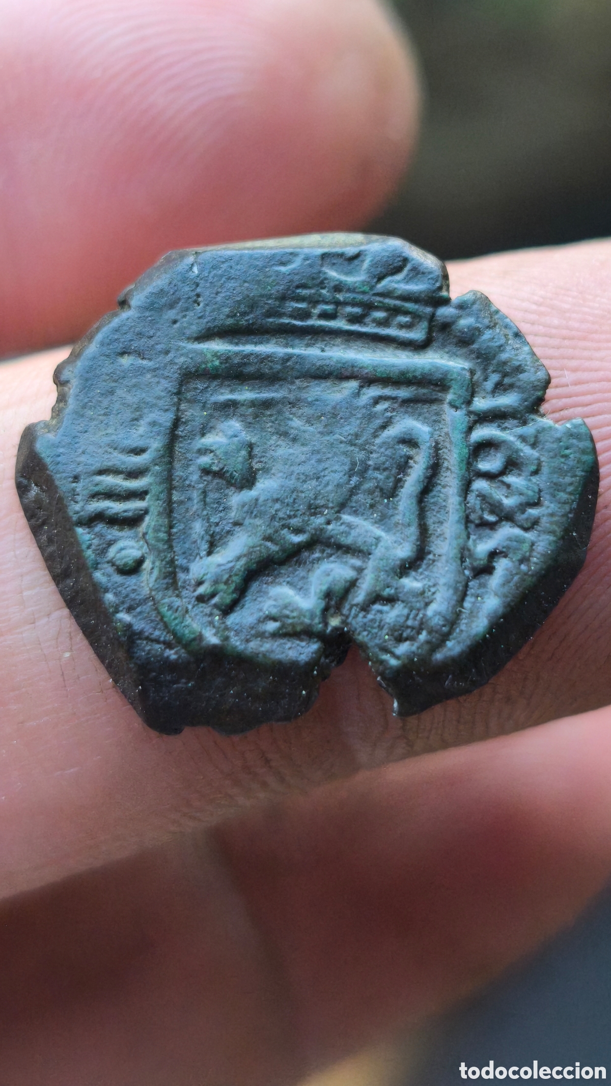 Monedas de Espa&ntilde;a: Felipe IV 1625 8 maravedis Valladolid recortado Austrias