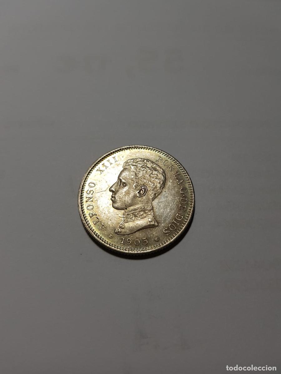Monedas de Espa&ntilde;a: ESPA&Ntilde;A-ALFONSO XIII- 2 PESETAS-1905*19-05 SMV-SIN CIRCULAR