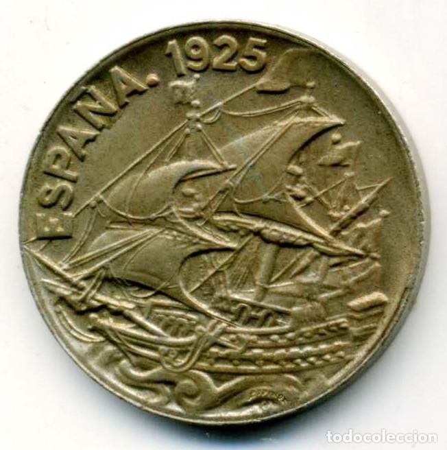 Monedas de Espa&ntilde;a: XS- Alfonso XIII 25 C&eacute;ntimos 1925 EBC+ o S/C- MEJOR EN MANO