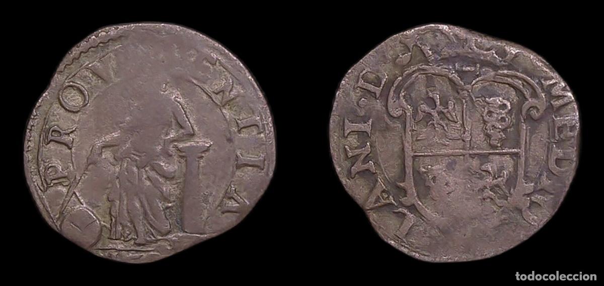 Monedas de Espa&ntilde;a: IMPERIO ESPA&Ntilde;OL MILAN FELIPE III PARPAGLIOLA 160(8) FECHA PARCIALMENTE VISIBLE