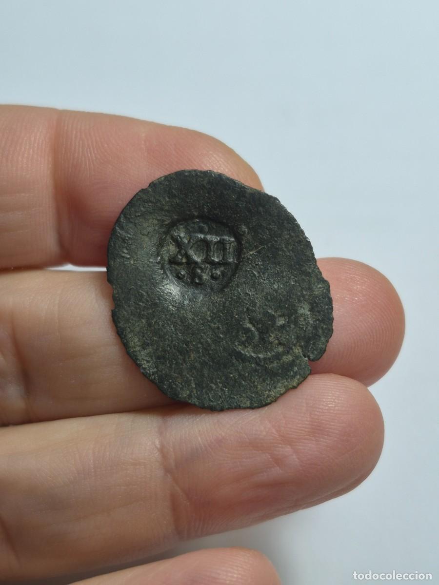 Monedas de Espa&ntilde;a: NT/ FELIPE IV RESELLOS VARIOS XII MARAVEDIES SEVILLA (E1589)