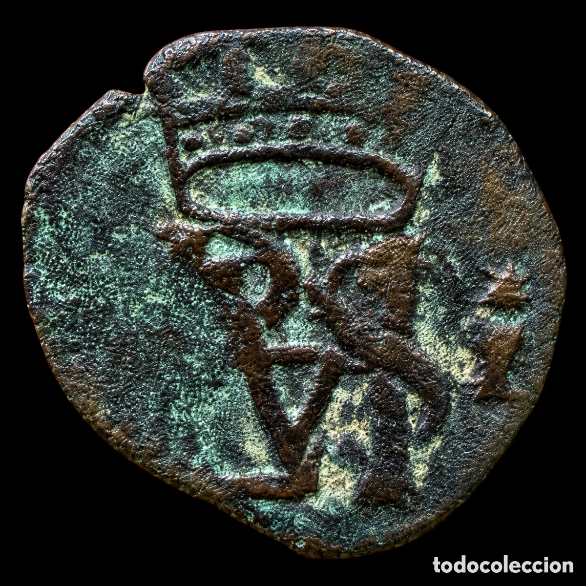Monedas de Espa&ntilde;a: Blanca Felipe II Cuenca - Foto 2