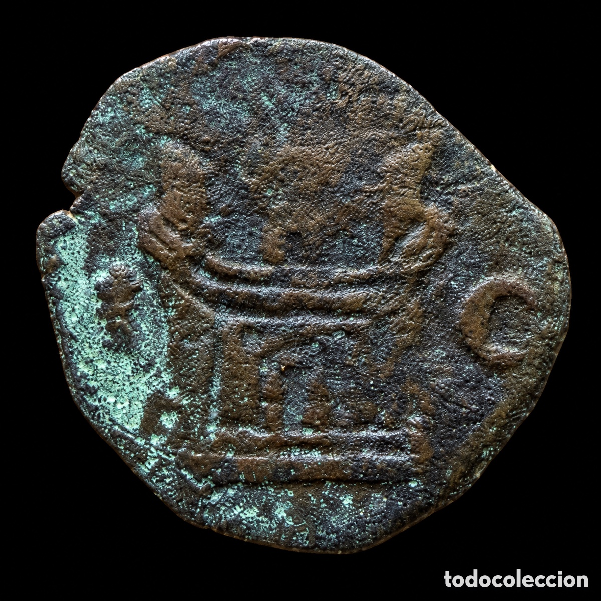 Monedas de Espa&ntilde;a: Blanca Felipe II Cuenca - Foto 3