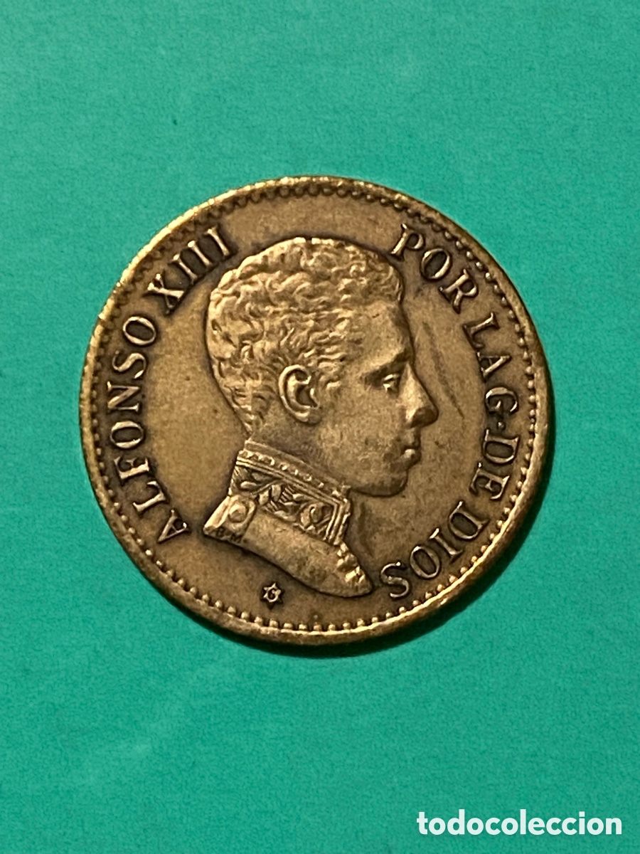 Monedas de Espa&ntilde;a: 1 centimo Alfonso XIII 1906 * 6 SLV