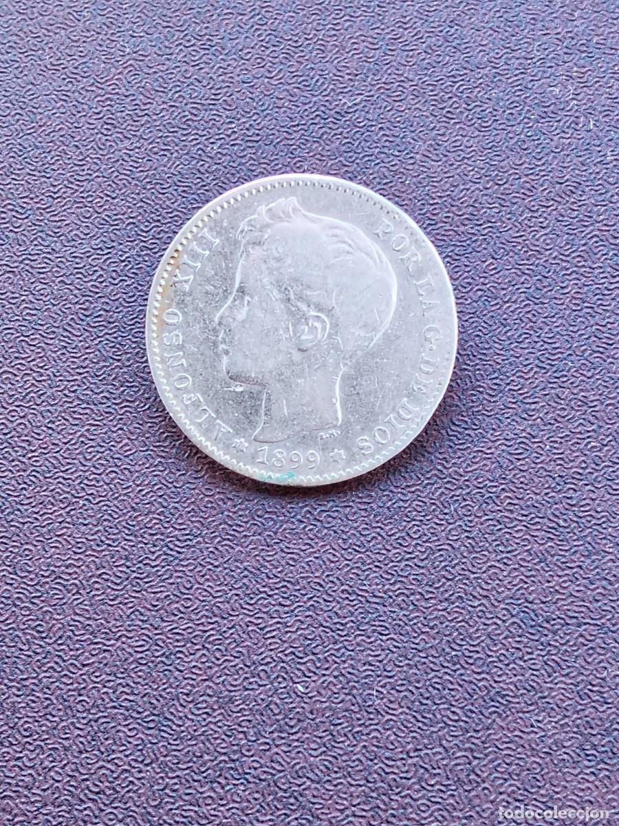 Monedas de Espa&ntilde;a: MONEDA DE 1 PESETA DE ALFONSO XIII DEL A&Ntilde;O 1899*---- SG V..DE PLATA. ORIGINAL%2