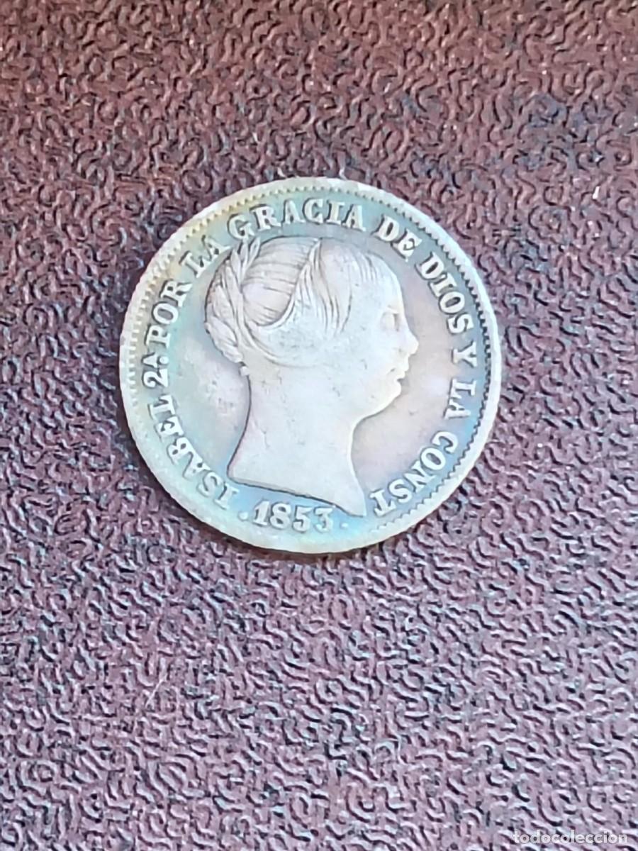 Monedas de Espa&ntilde;a: MONEDA ISABEL II. 1 REAL. PLATA. 1853. CECA MADRID. DE PLATA.ORIGINAL. BONITA.