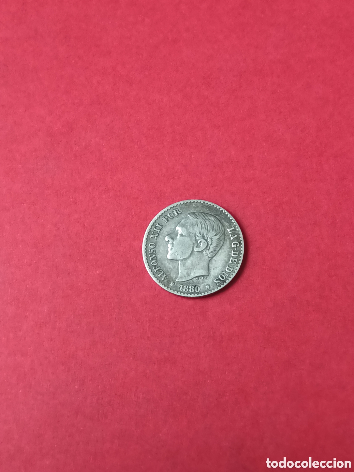 Monedas de Espa&ntilde;a: 50 CENTIMOS 1880 PLATA. ALFONSO XII - Foto 1