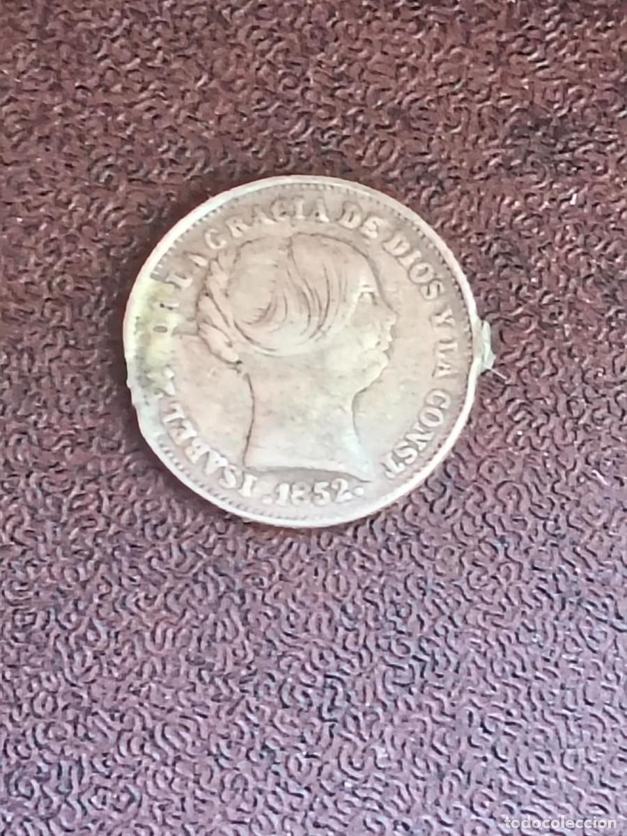 Monedas de Espa&ntilde;a: MONEDA ISABEL II. 1 REAL. PLATA. 1852. CECA MADRID. DE PLATA.ORIGINAL.ENGARZADA.