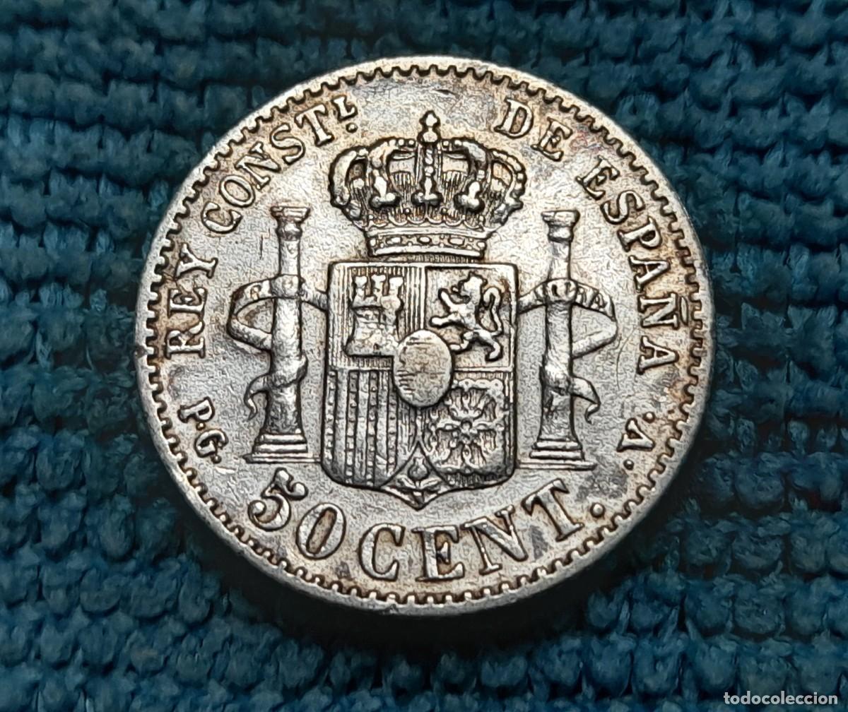 Monedas de Espa&ntilde;a: 50 Centimos 1894 PG.V. *9*4 - Foto 1