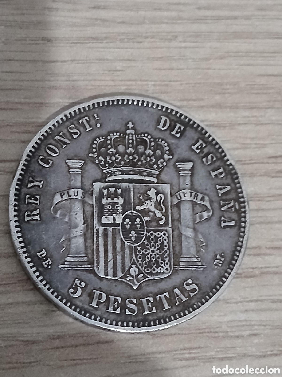 Monedas de Espa&ntilde;a: 5 PESETAS 1878 PLATA ESTRELLAS 18 77,,VER FOTOS
